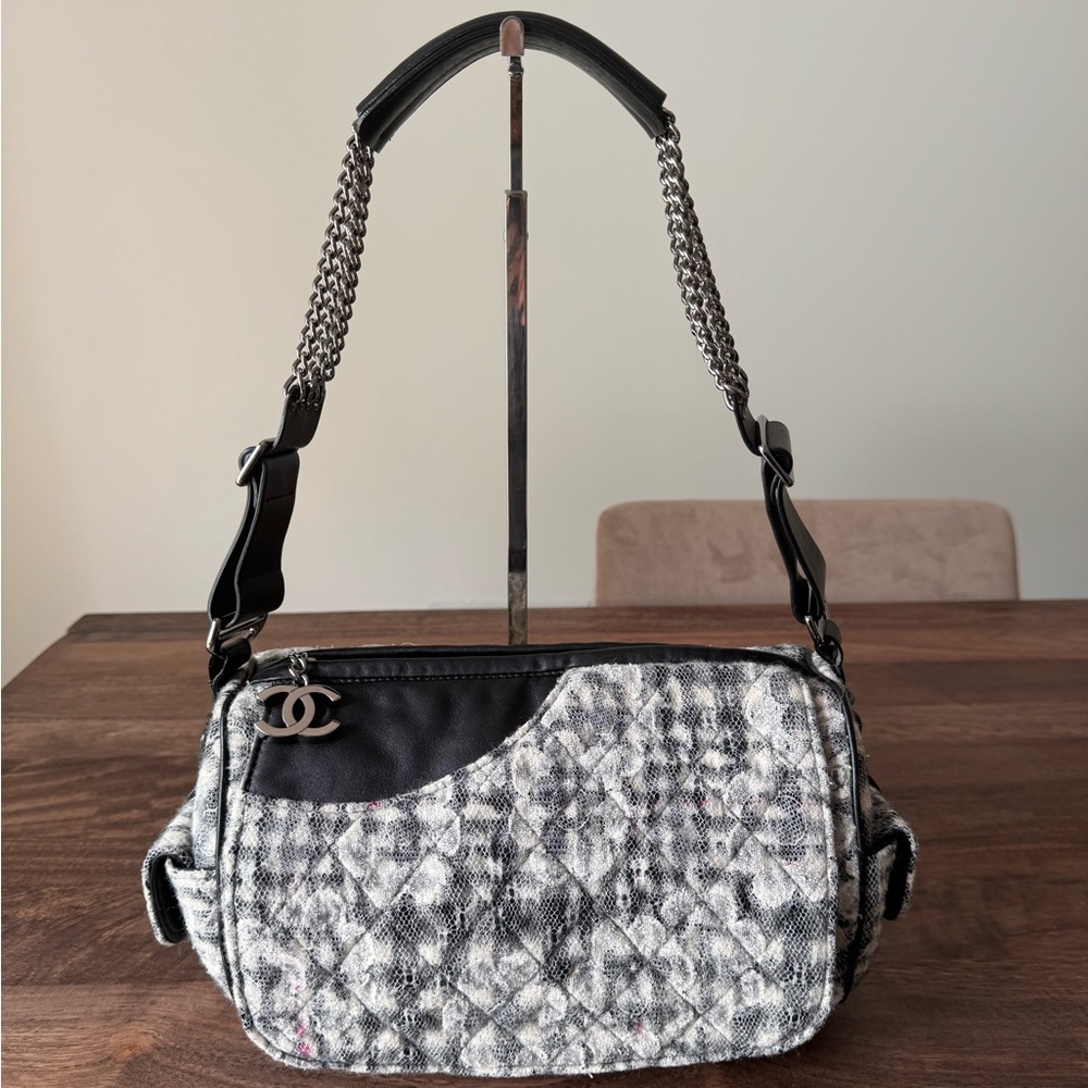 SOLD Chanel Camellia Flap Camera Bag